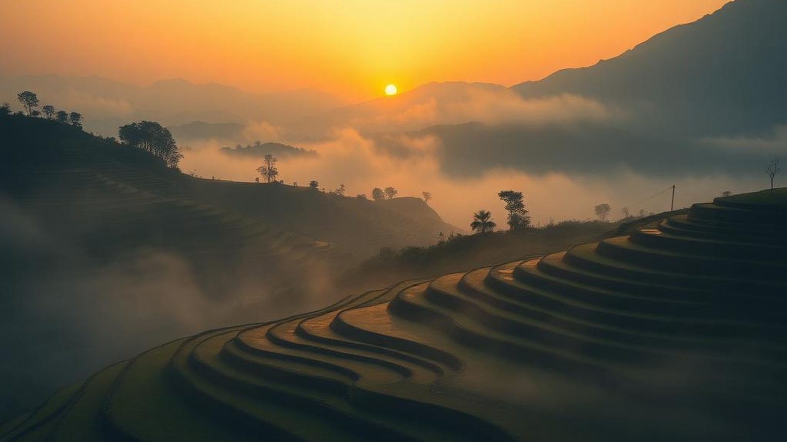 Landscape scenery from Asia