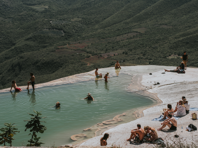 hiking hot springs wine